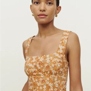 Reformation Ginnie Linen Top Junie - Size 6
